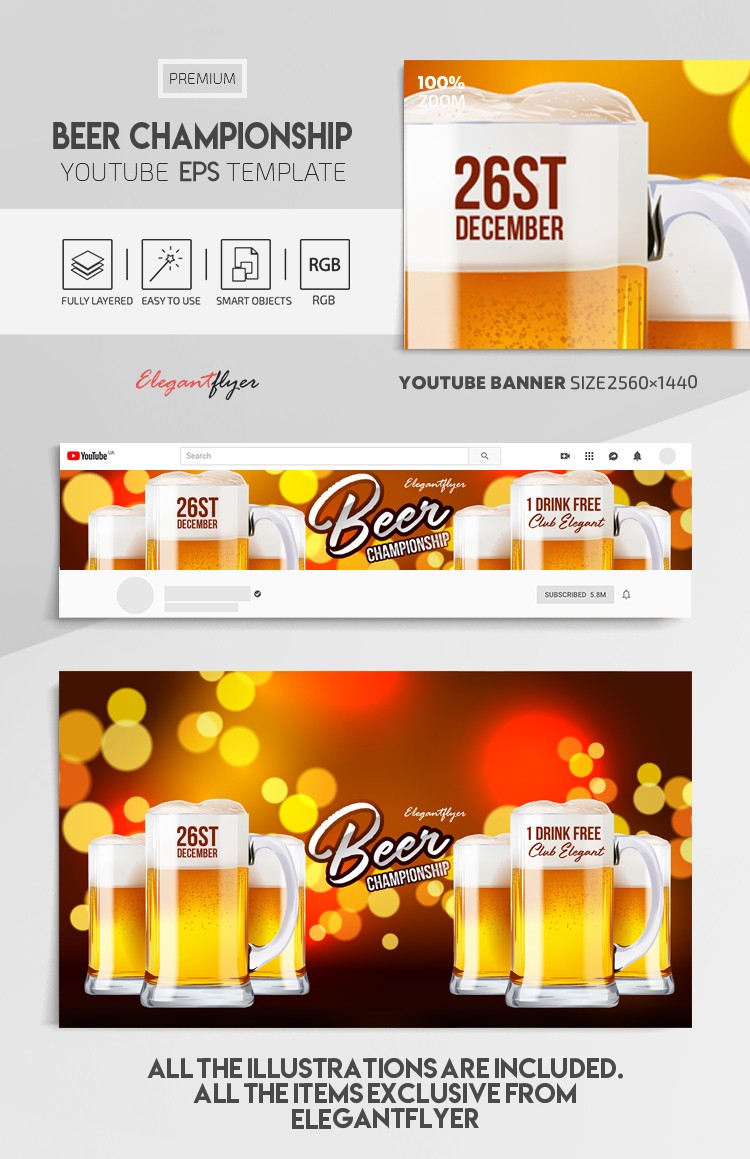 Championnat de bière Youtube EPS by ElegantFlyer