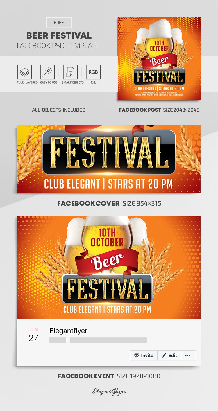 Beer Festival Facebook by ElegantFlyer