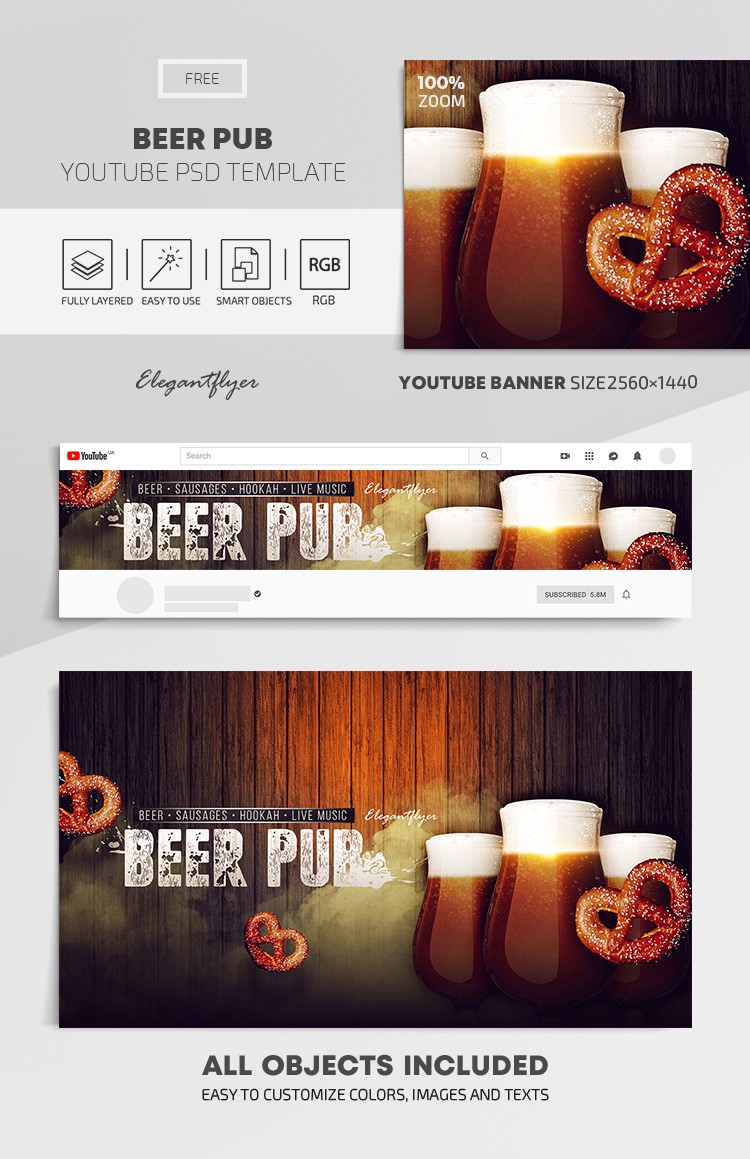 Pub de bière sur Youtube by ElegantFlyer
