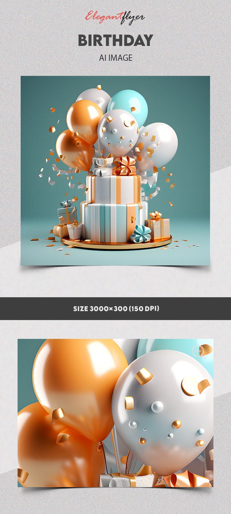 Birthday Balloons by ElegantFlyer