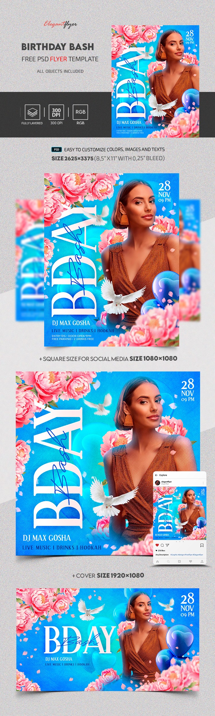 Festa de Aniversário Bash by ElegantFlyer