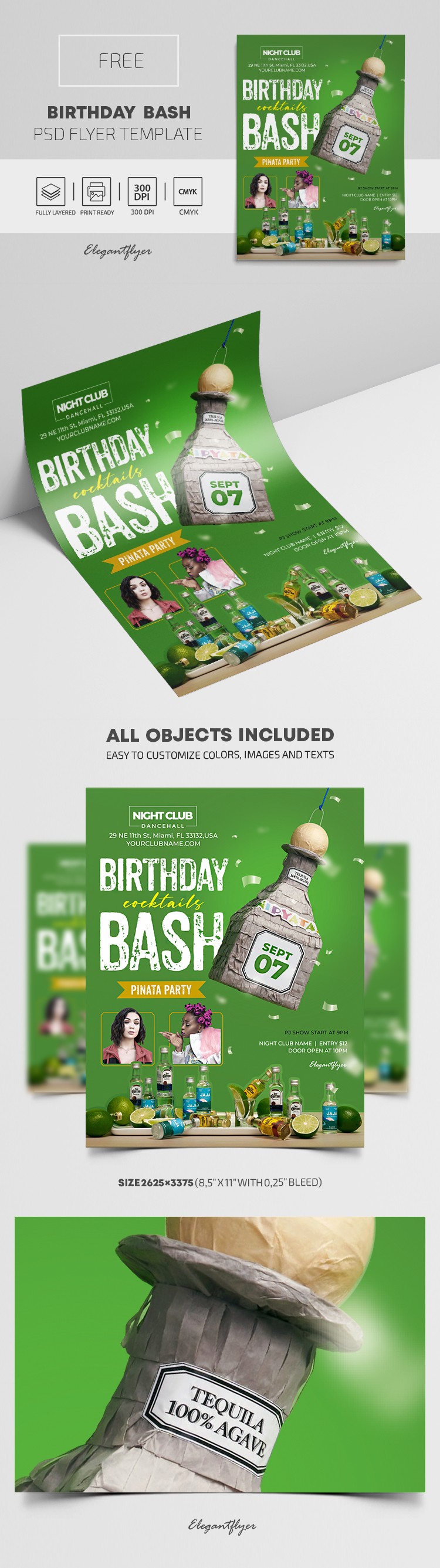 Birthday Bash Flyer by ElegantFlyer