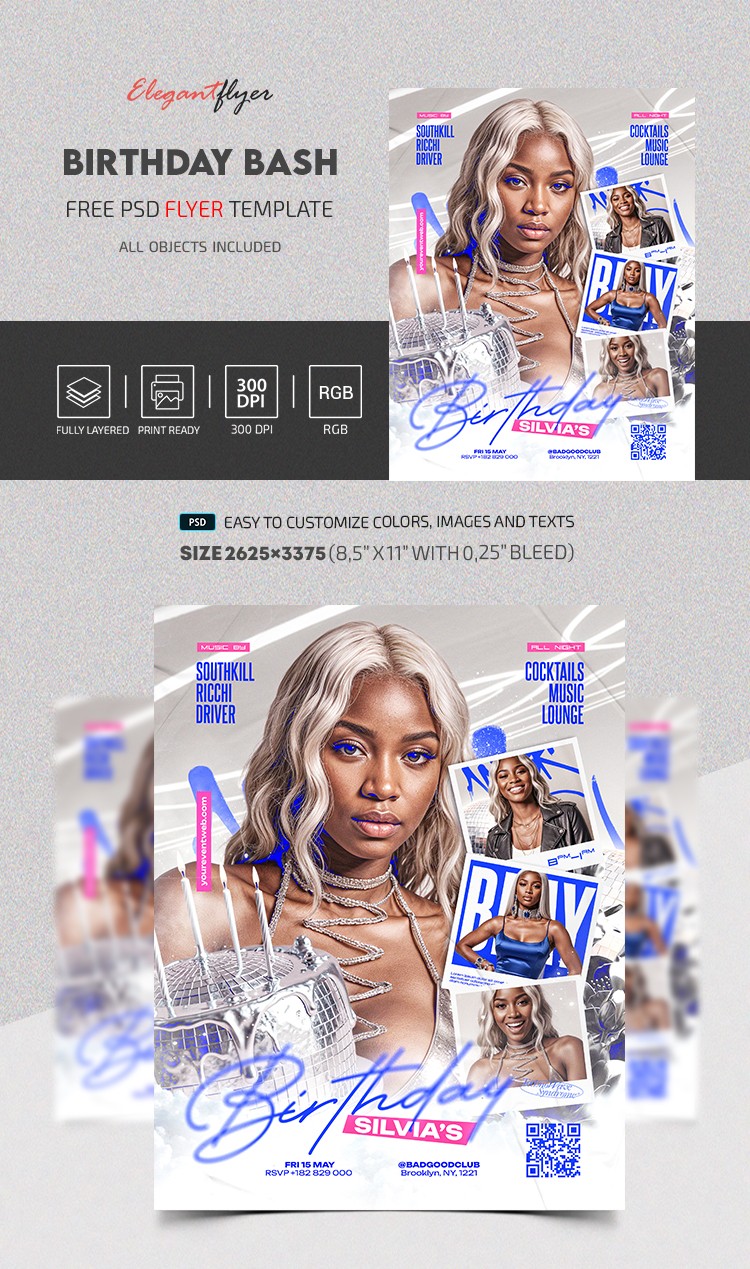 Birthday Bash Party Flyer by ElegantFlyer