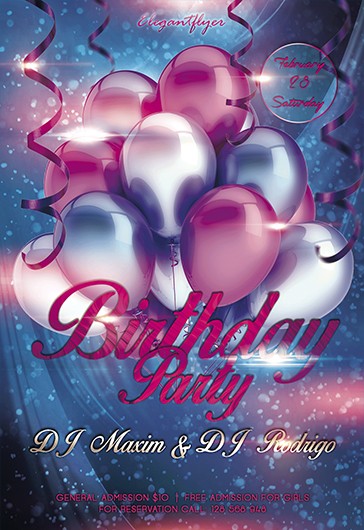1000+ Free Birthday Flyer Templates (PSD) - by Elegantflyer