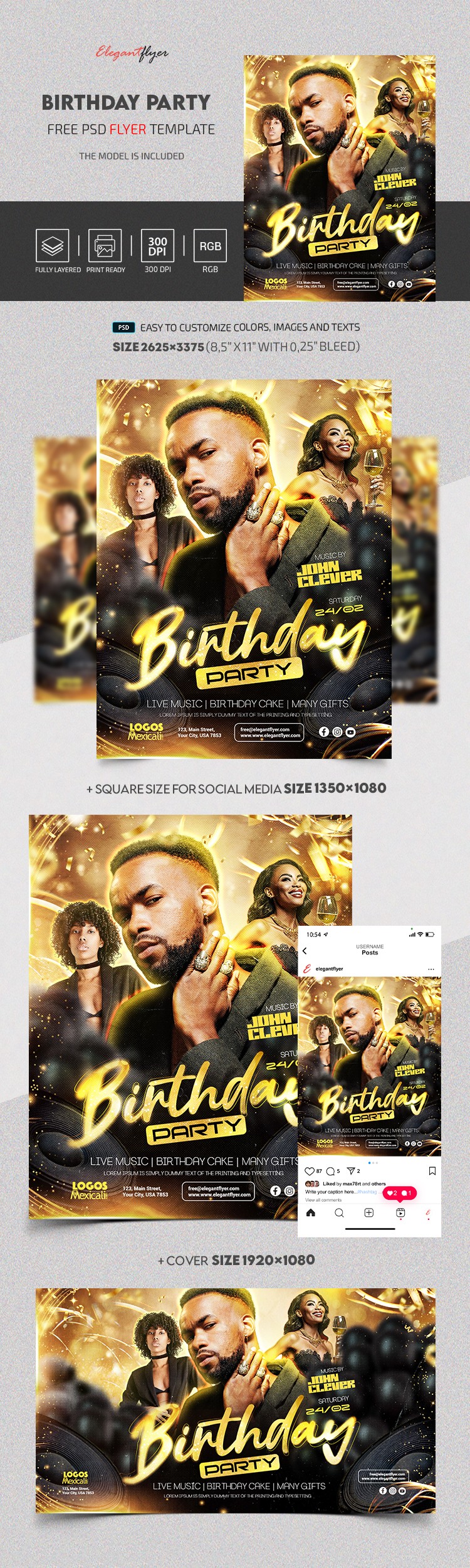 Birthday Party by ElegantFlyer Birthday Party by ElegantFlyer
