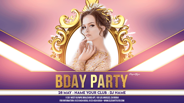 Pink Glamorous Birthday Party Free Instagram Stories Template Animated