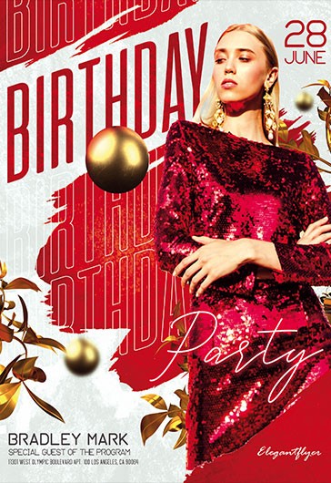 1000+ Free Birthday Flyer Templates (PSD) - by Elegantflyer