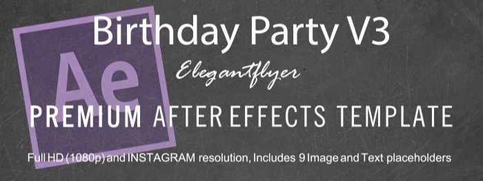 生日快乐 after effects by ElegantFlyer