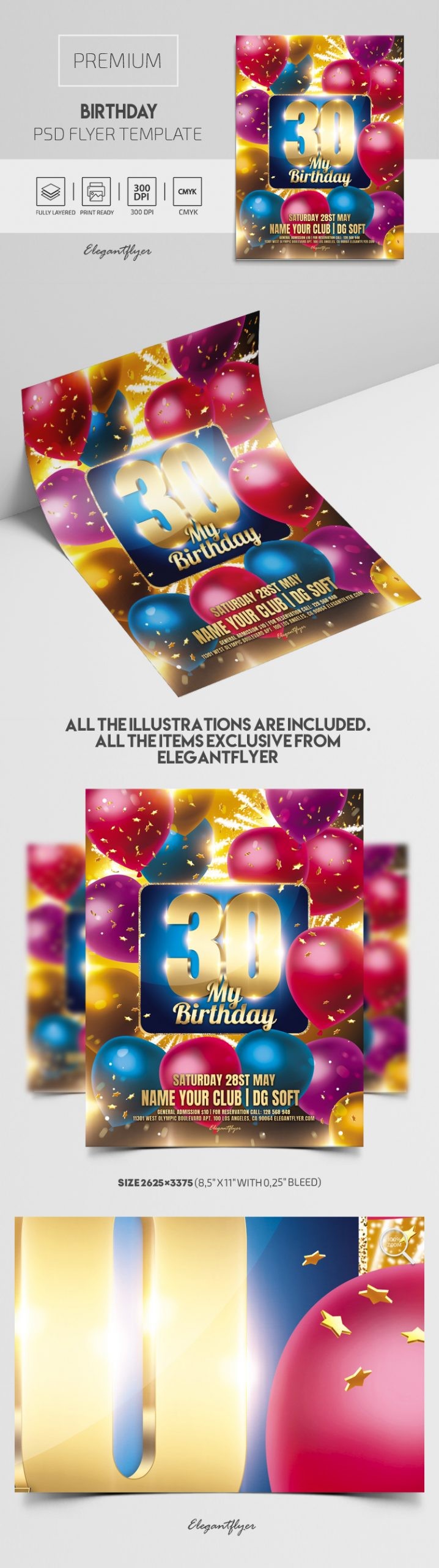 Birthday Flyer by ElegantFlyer