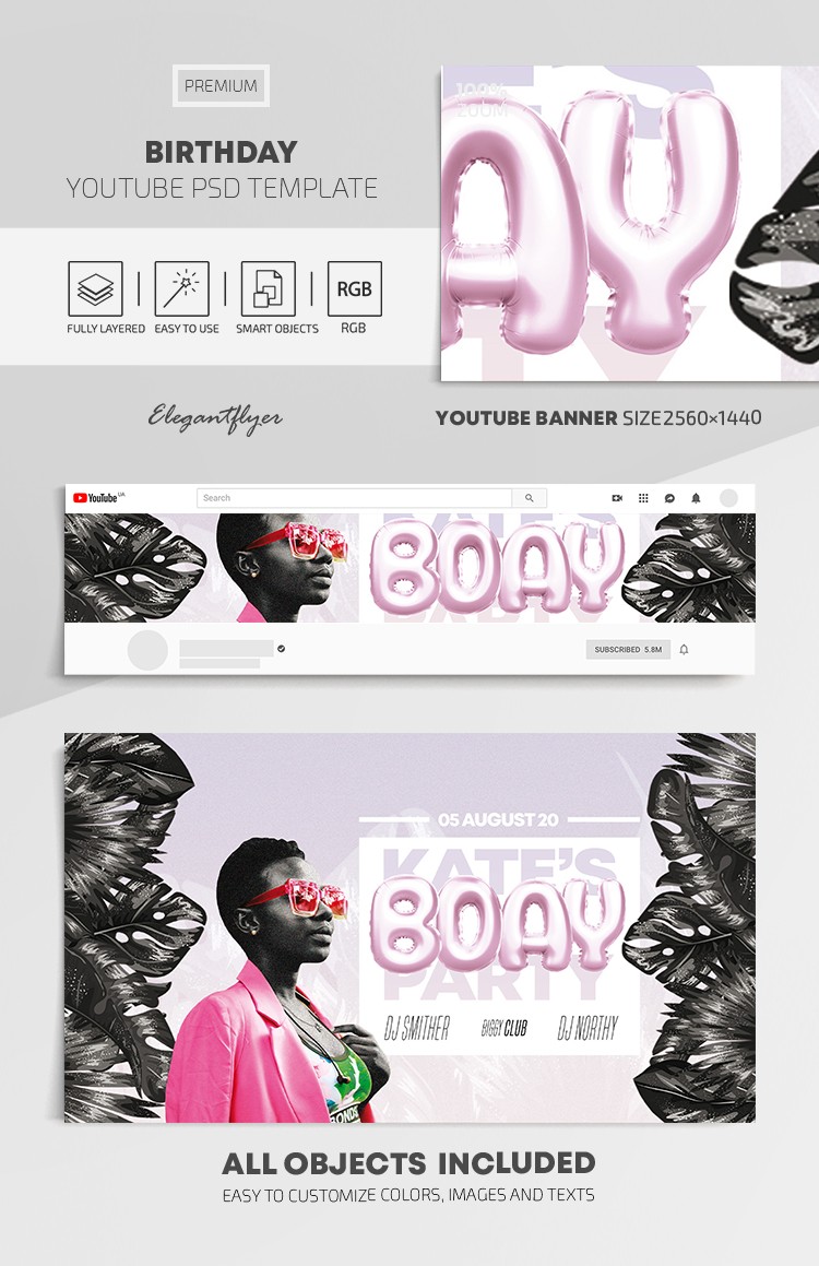 Compleanno Youtube by ElegantFlyer