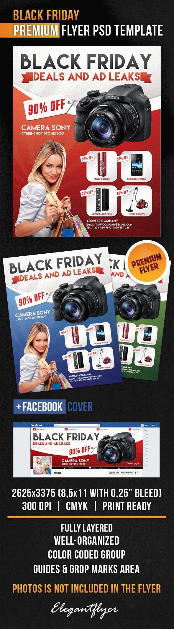 Affiche du Black Friday by ElegantFlyer