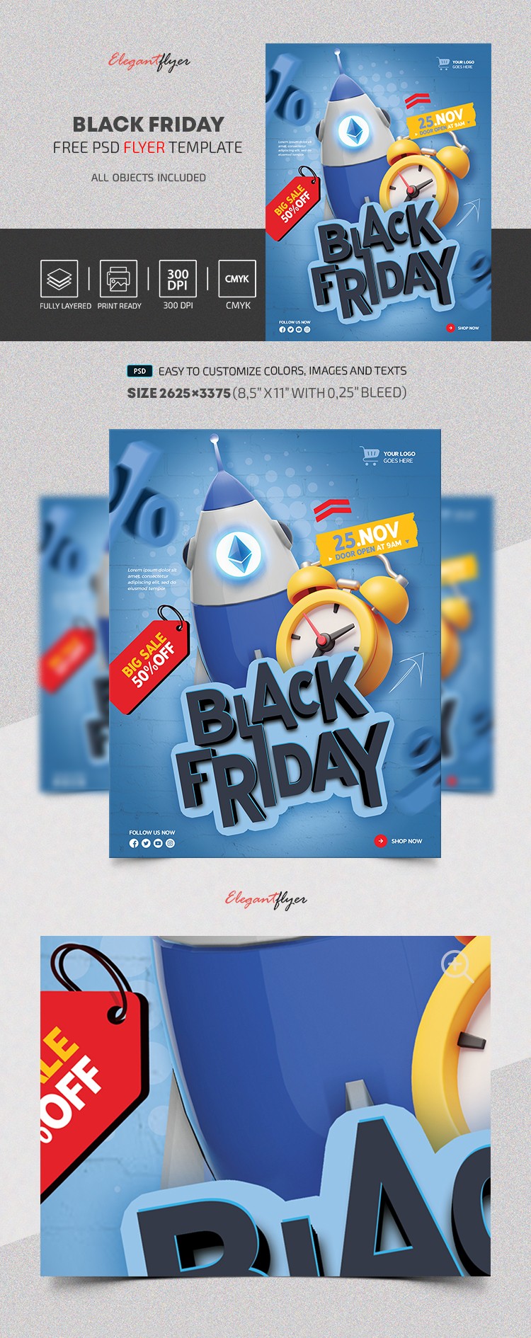 Flyer da Black Friday by ElegantFlyer