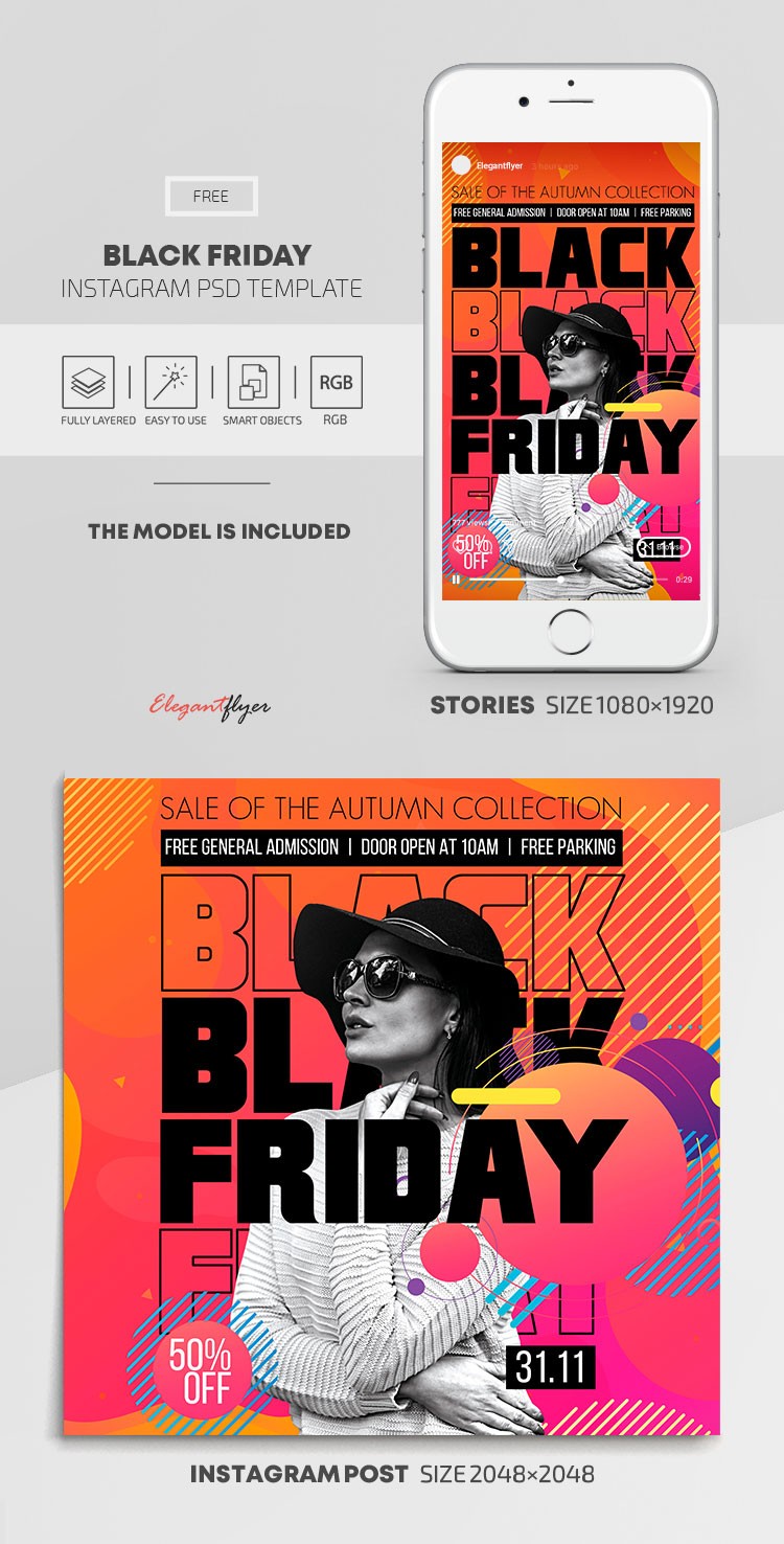 Instagram del Black Friday by ElegantFlyer