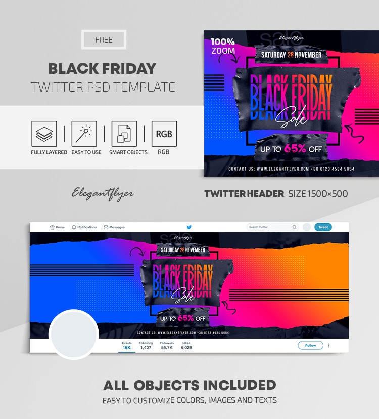 "Black Friday Twitter" in Italian would be "Black Friday Twitter". by ElegantFlyer