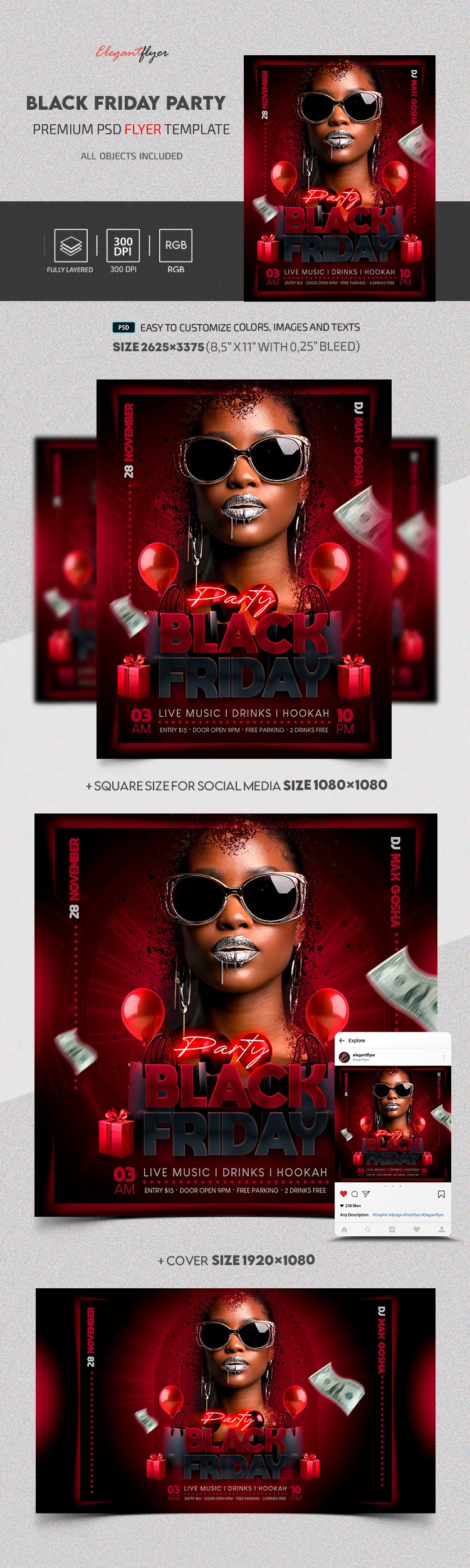 Black Friday Party by ElegantFlyer