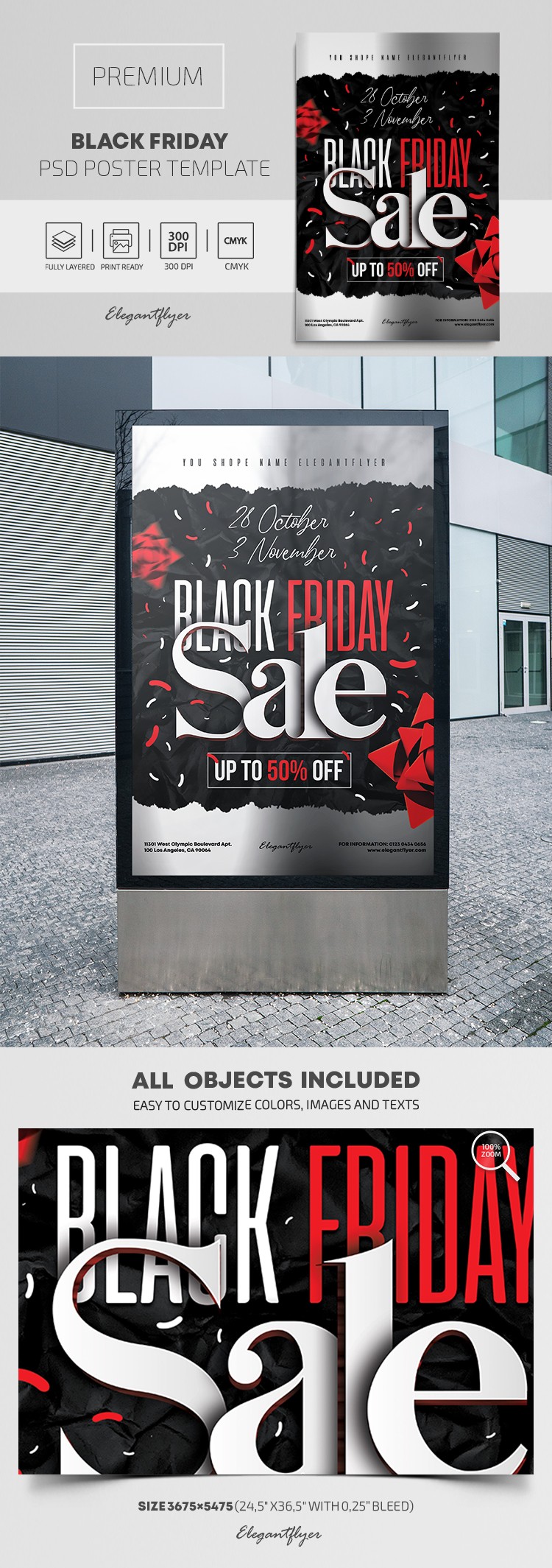 Black Friday Plakat by ElegantFlyer