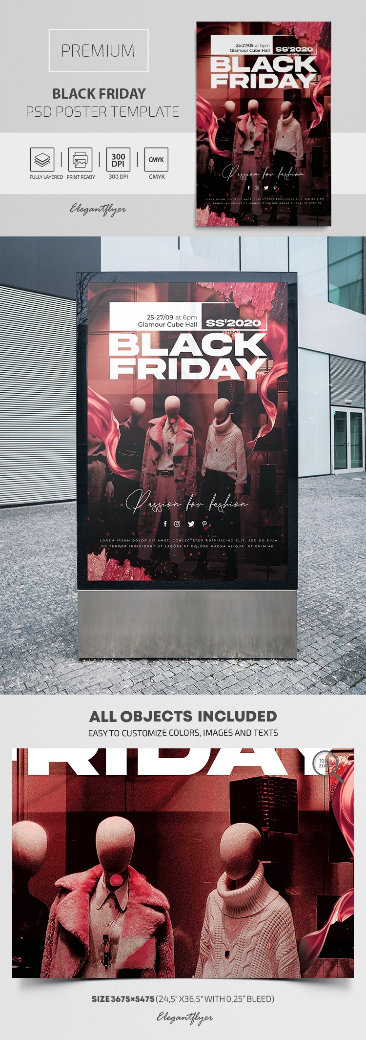 Cartaz da Black Friday by ElegantFlyer