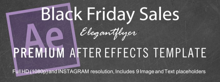 Wyprzedaże Black Friday w After Effects by ElegantFlyer