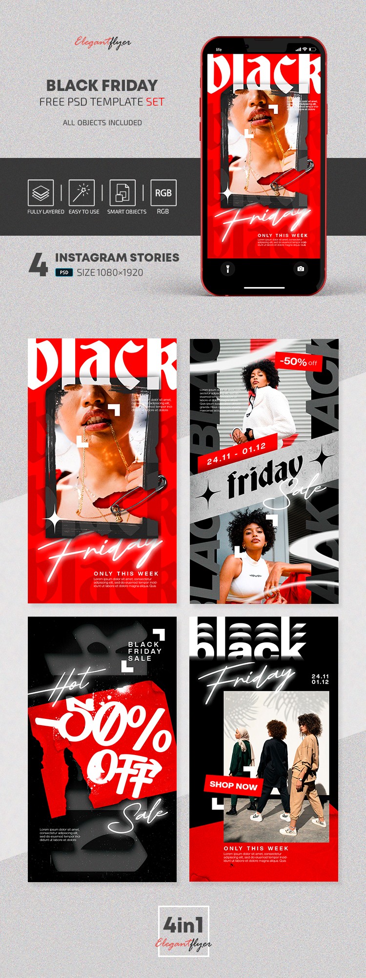 Black Friday Stories by ElegantFlyer