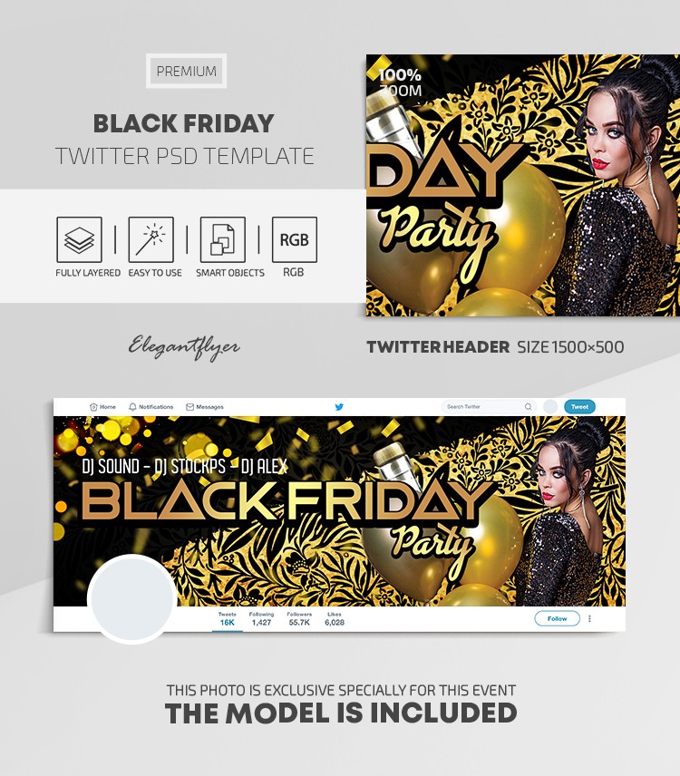 Black Friday Twitter by ElegantFlyer