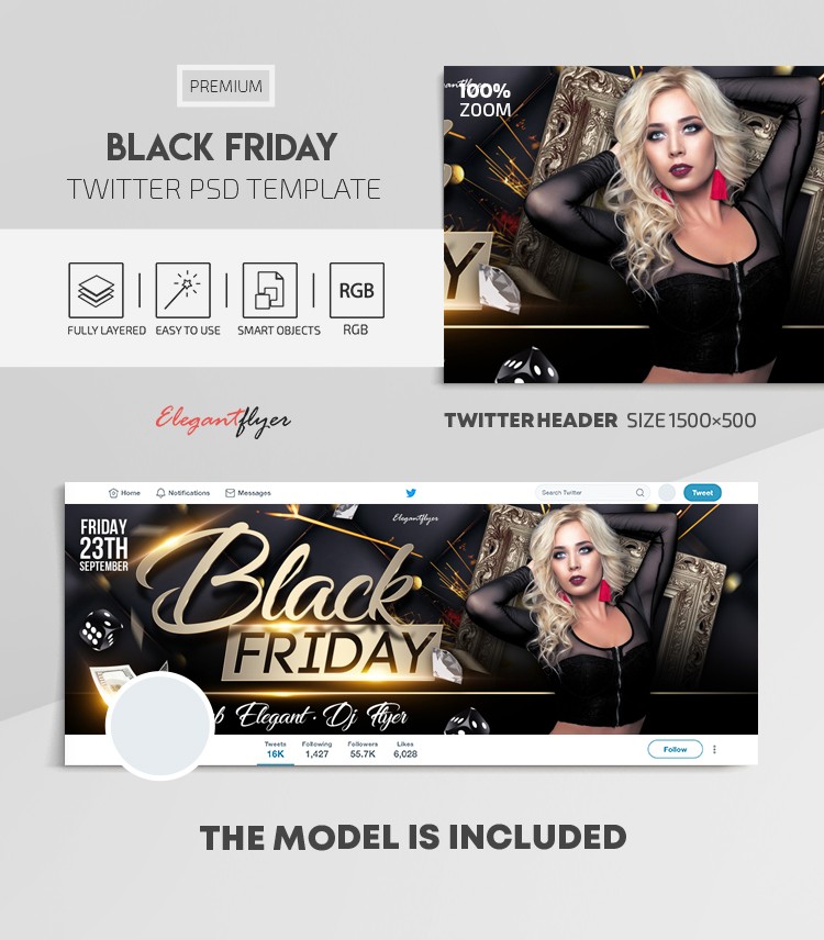 Black Friday Twitter by ElegantFlyer