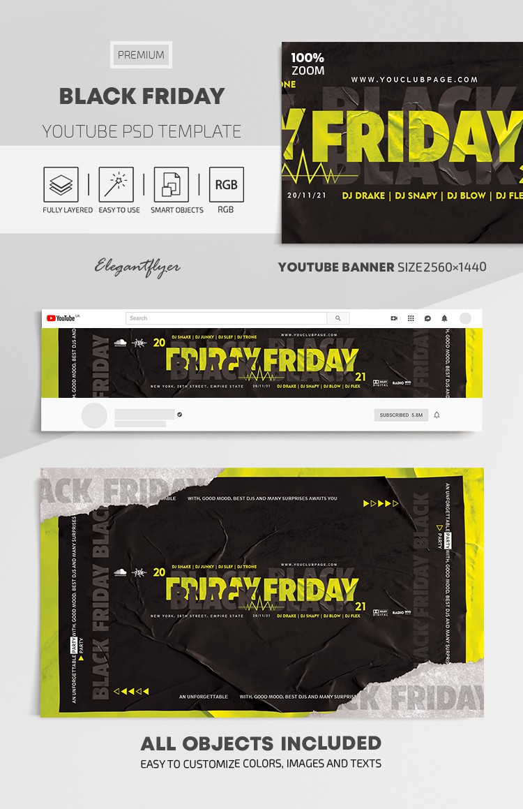 Black Friday Youtube by ElegantFlyer