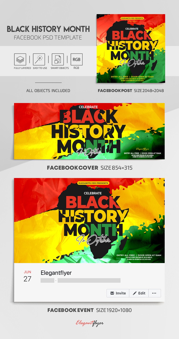 Mois de l'Histoire des Noirs sur Facebook by ElegantFlyer