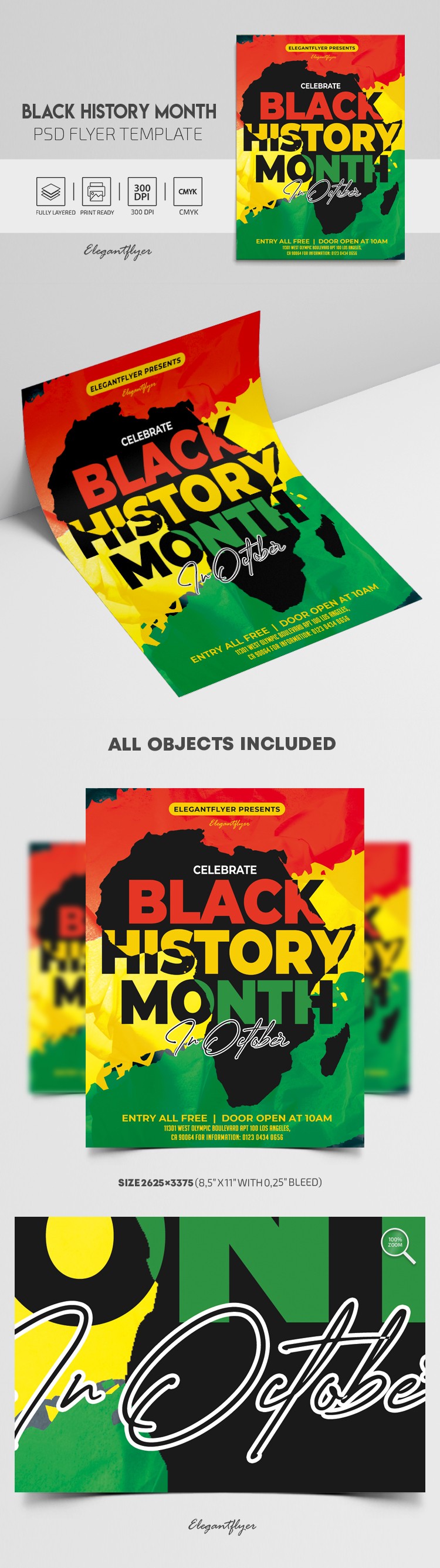 Plakat Miesiąca Czarnej Historii by ElegantFlyer