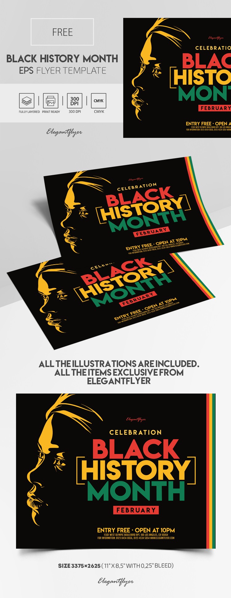 Black History Month Flyer EPS by ElegantFlyer
