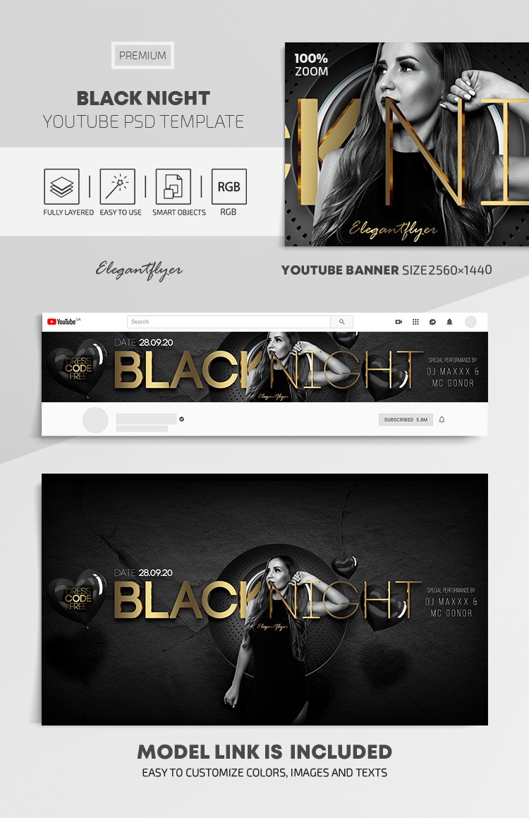 Black Night Youtube by ElegantFlyer