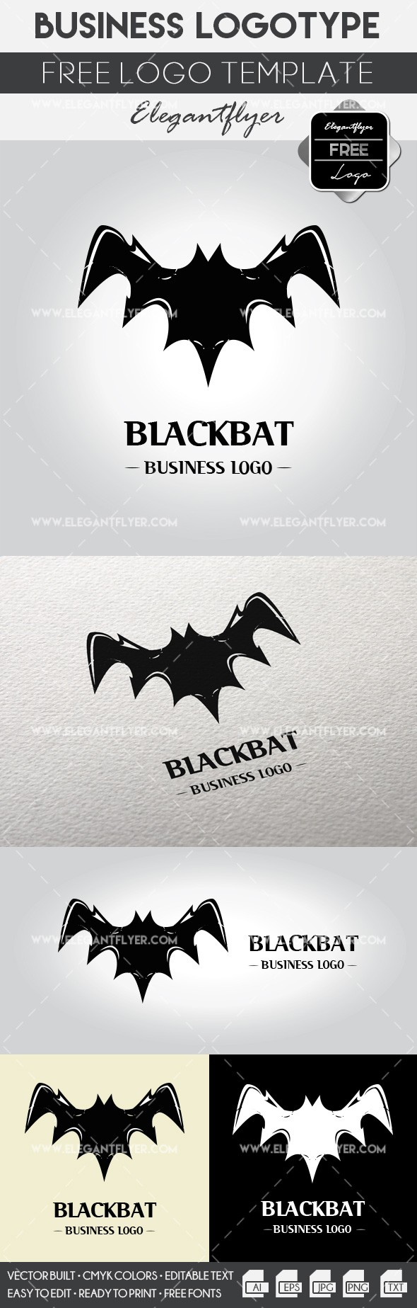 Negócios Blackbat by ElegantFlyer