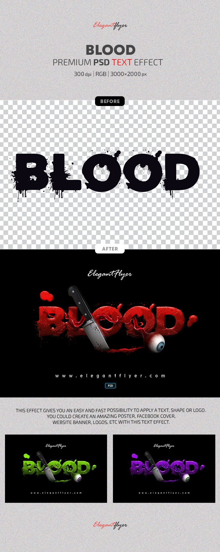 Efeito de texto em sangue by ElegantFlyer