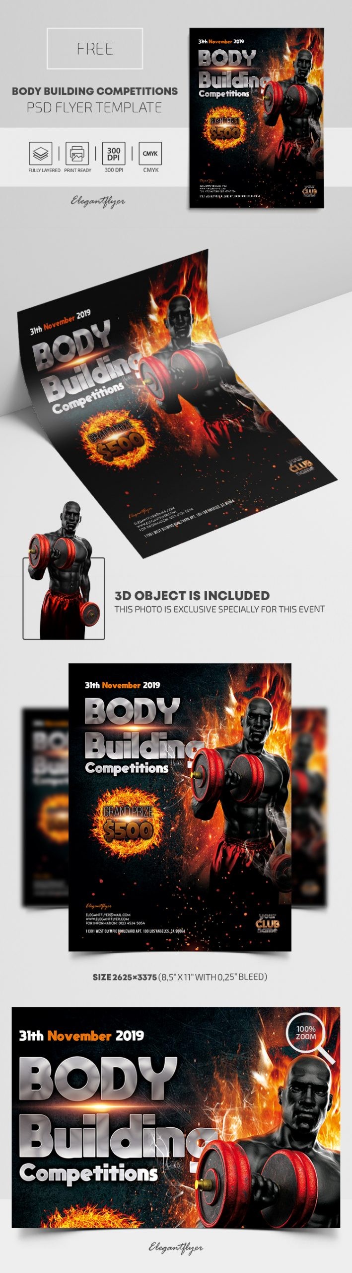 Body Building Competitions by ElegantFlyer