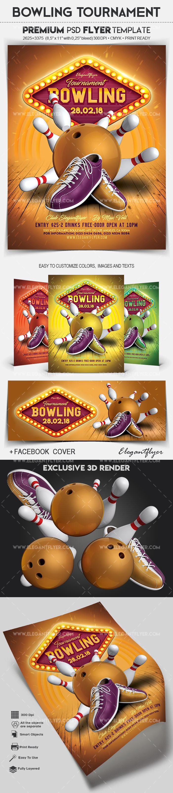 National Bowling Tournament by ElegantFlyer