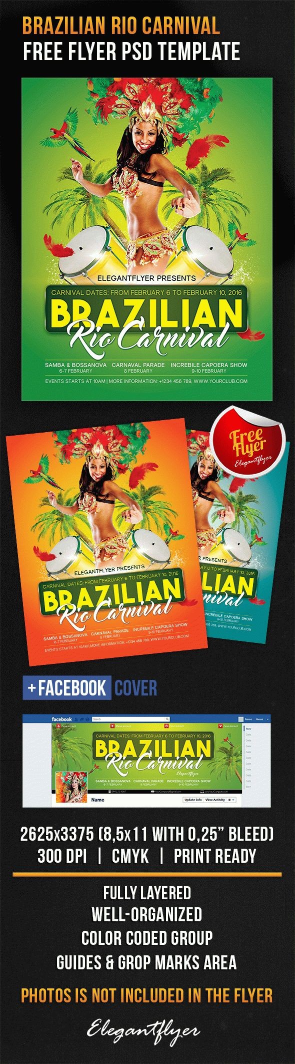 Brazilian Rio Carnival by ElegantFlyer