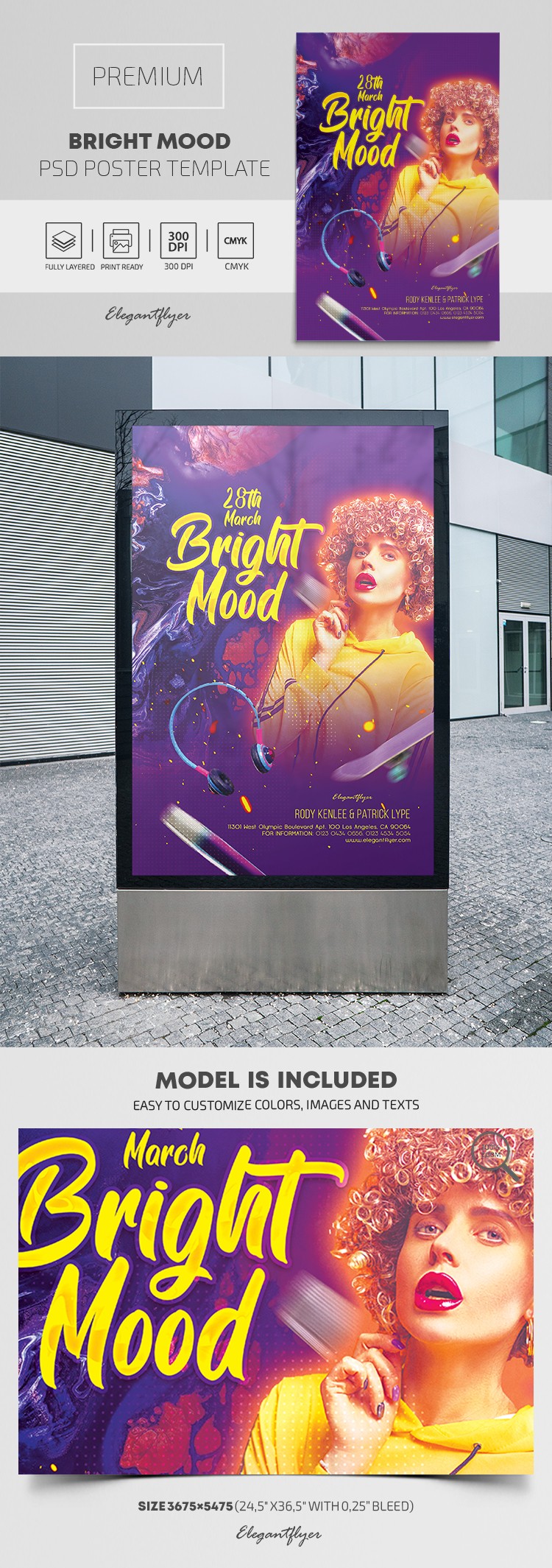 Bright Mood Poster by ElegantFlyer