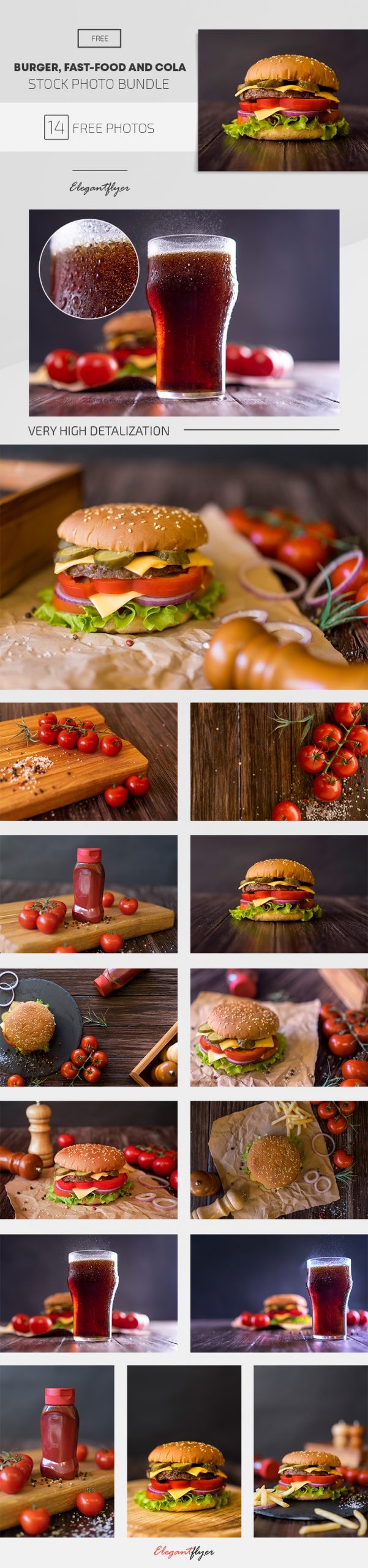 Burger, Fast-Food and Cola by ElegantFlyer