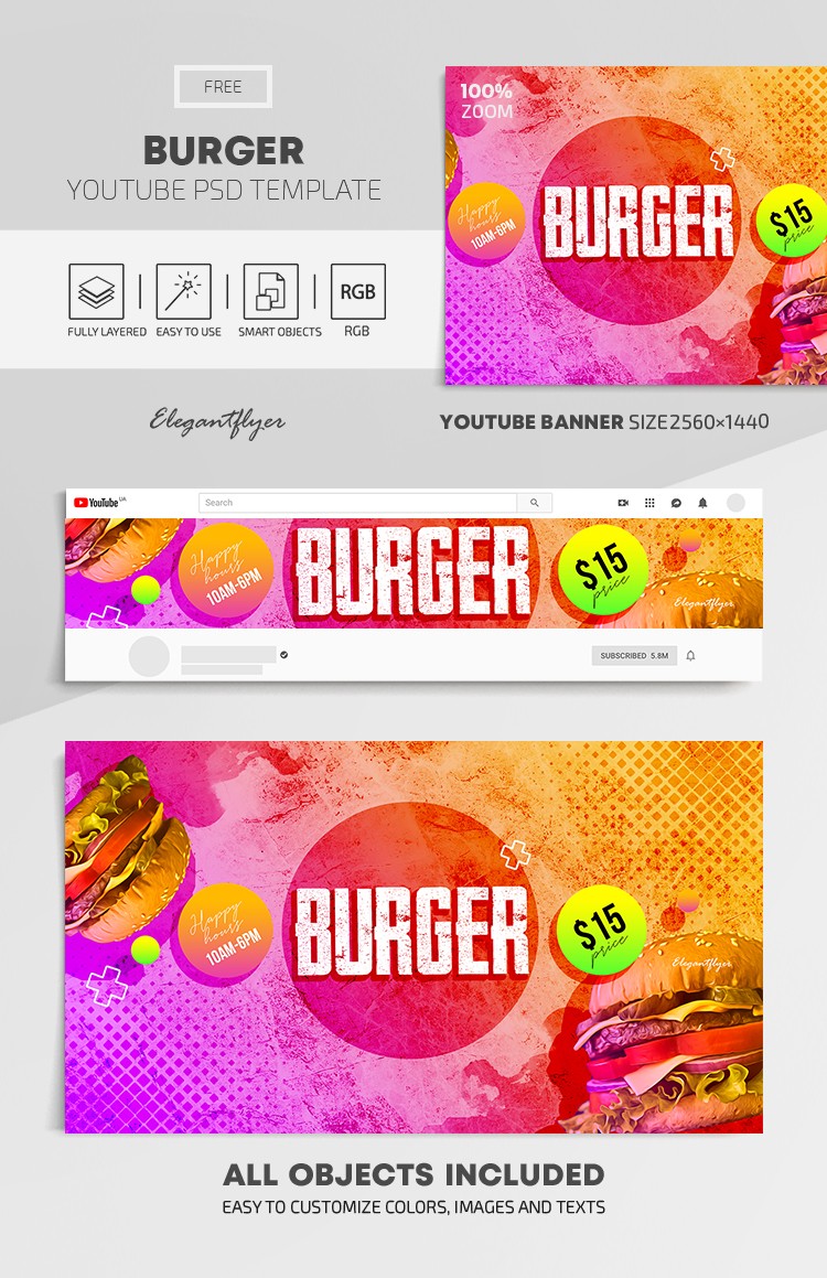 Burger Youtube by ElegantFlyer