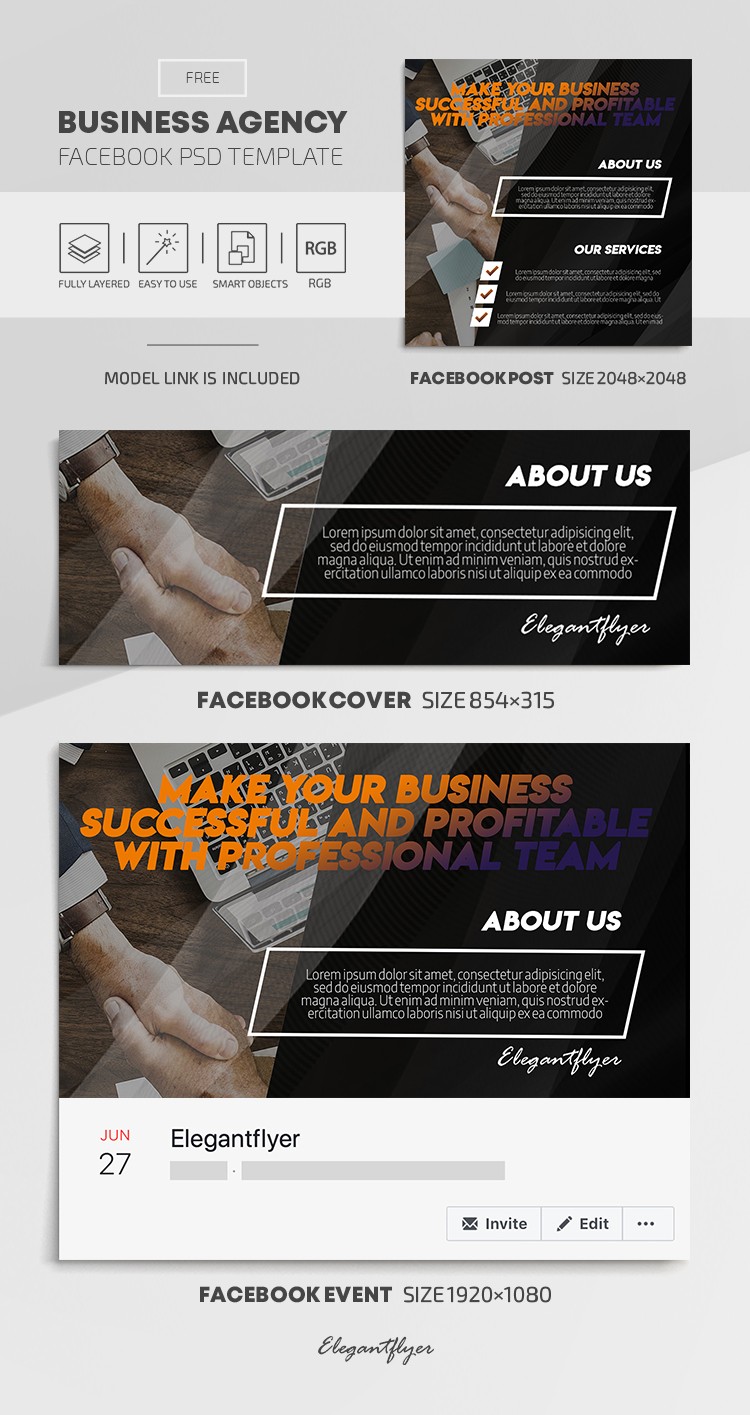 Business Agency Facebook by ElegantFlyer