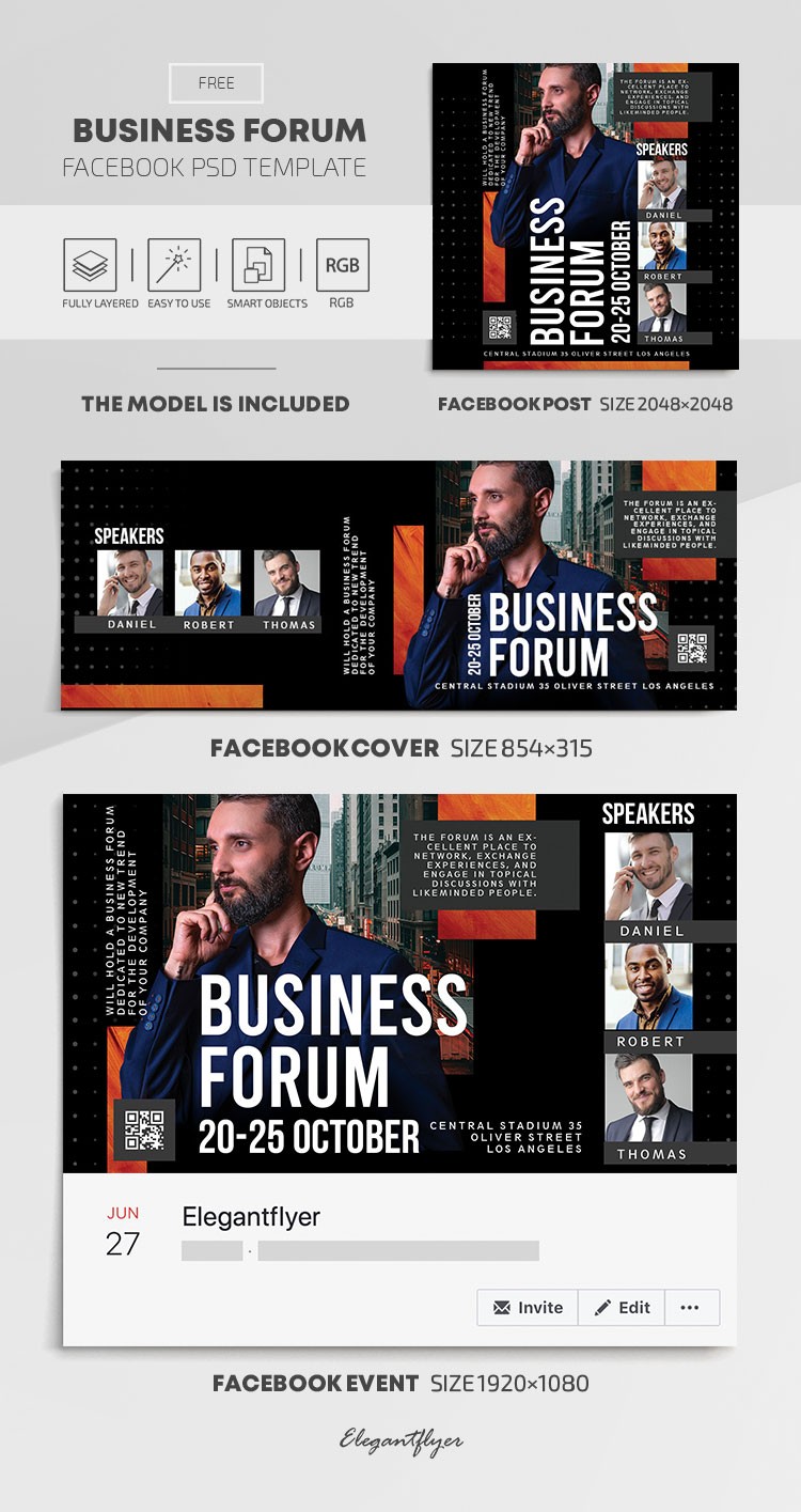 Business Forum Facebook by ElegantFlyer