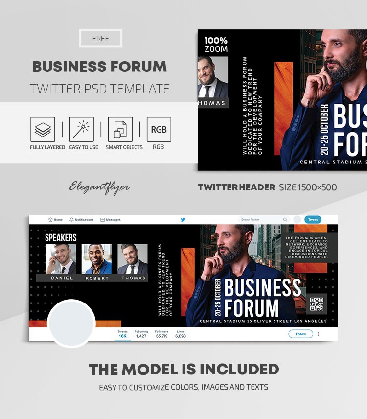 Business Forum Twitter by ElegantFlyer