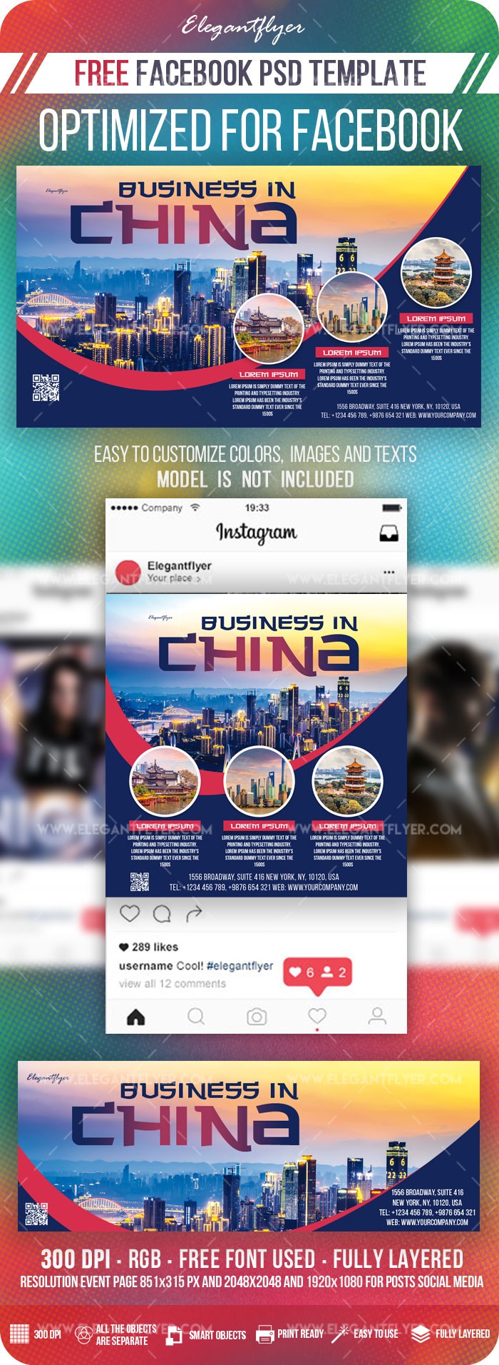 Business in China Facebook by ElegantFlyer