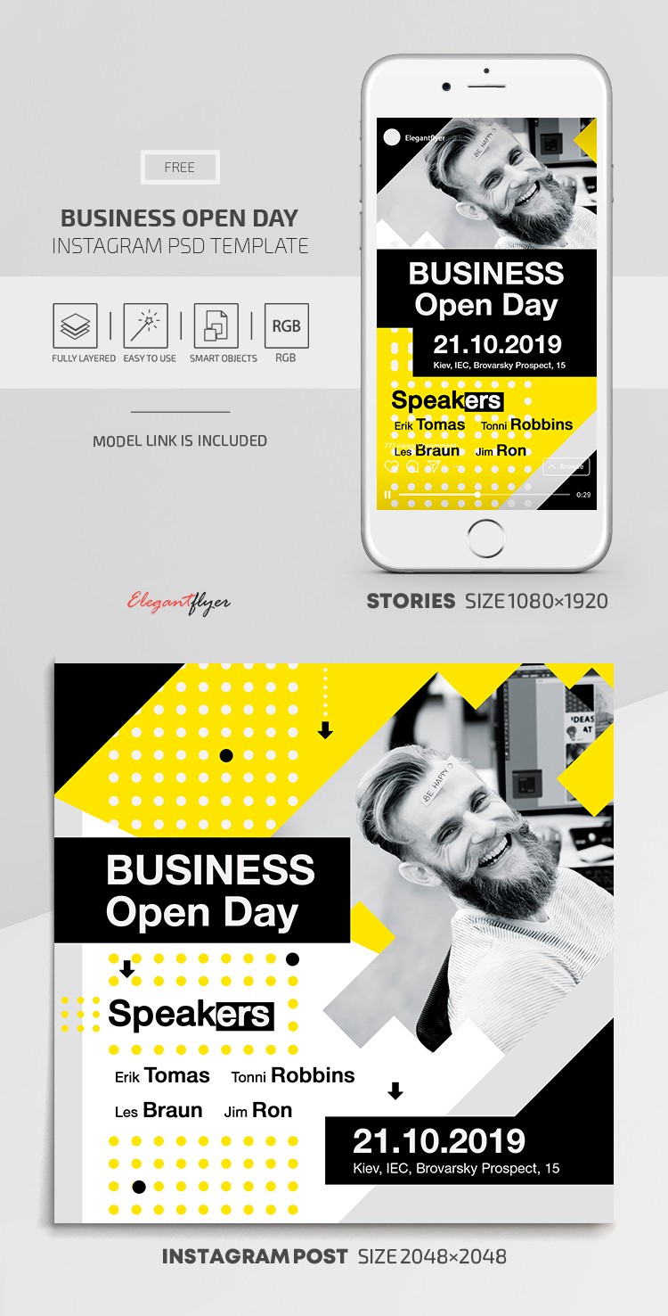 Business Open Day Instagram by ElegantFlyer