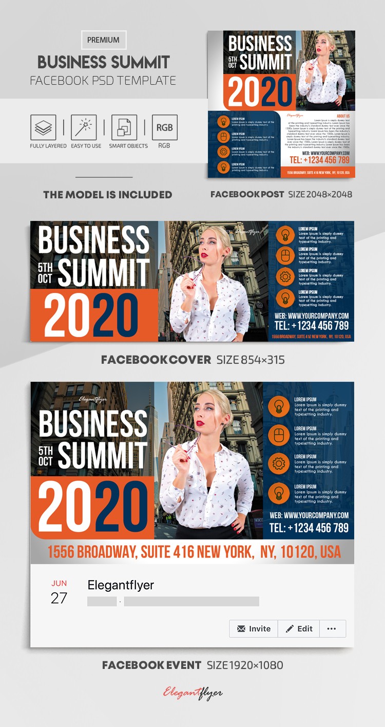 Business-Gipfel Facebook by ElegantFlyer