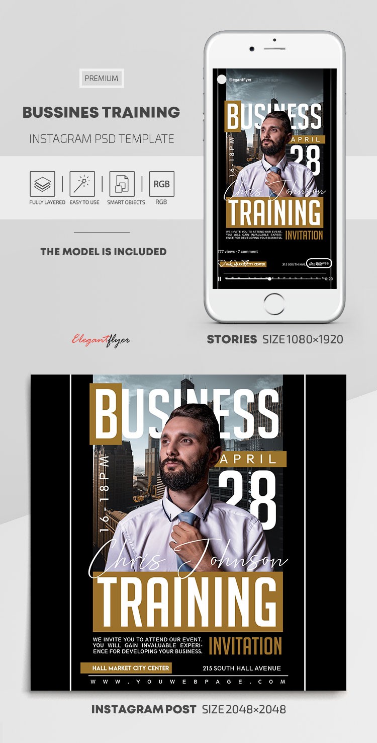Business Training Instagram by ElegantFlyer