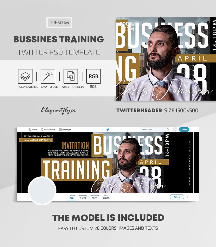 Business Training Twitter by ElegantFlyer