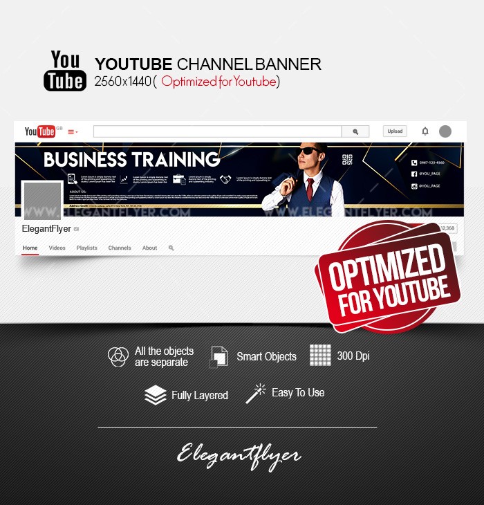 Business Training Youtube by ElegantFlyer