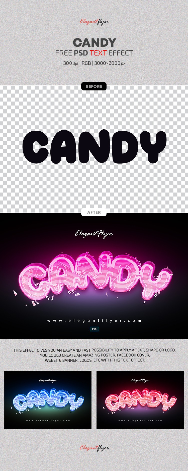 Candy Text Effect by ElegantFlyer