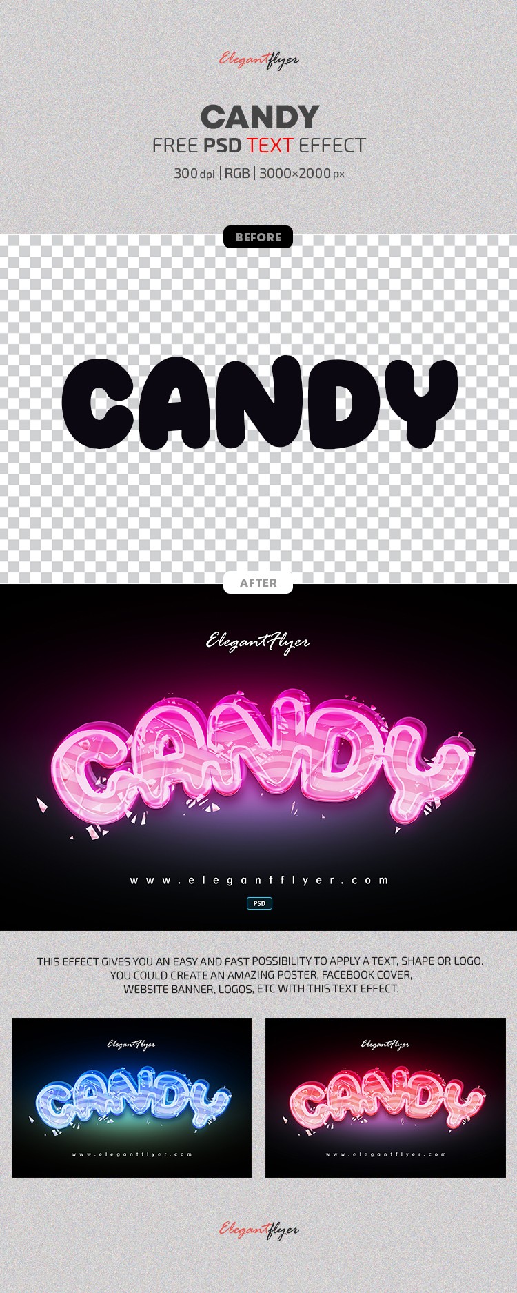 Effet de texte bonbon by ElegantFlyer