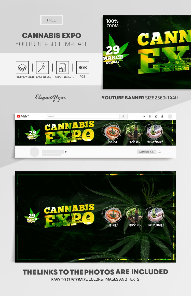 Exposition sur le cannabis sur Youtube by ElegantFlyer